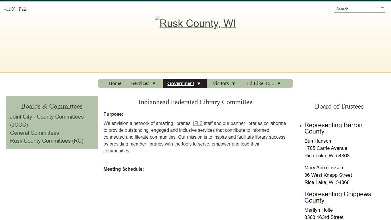 IF Library - Rusk County, WI